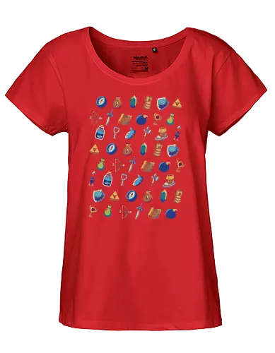 adventuring inventory - adventure, inventar, inventory, hero, ocarina - Fairtrade Girl Shirt