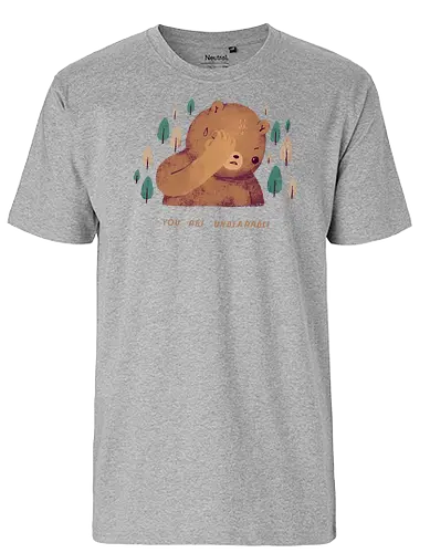 Unbearable - bär, unerträglich, Witz, bear - Fairtrade T-Shirt