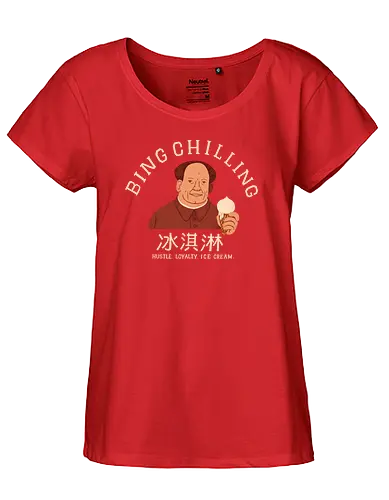 Bing Chilling. - john, cena, eis, ice crm - Fairtrade Girl Shirt