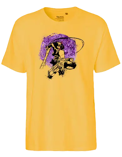Attack on Mikasa - attack on, titan, anime, manga, classic - Fairtrade T-Shirt