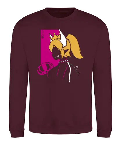 Queen of s - bowsette, gaming, meme, girl, manga - Sweatshirt