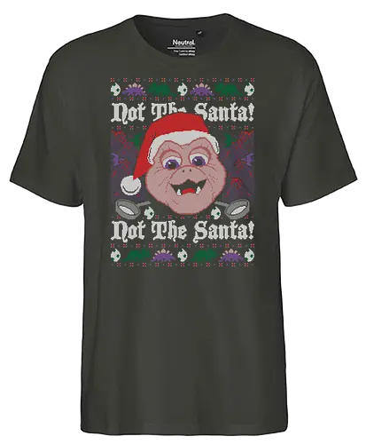 Not the Santa! - dino, dinosaur, tv, series, weihnachten, christmas, Ugly christmas swter - Fairtrade T-Shirt