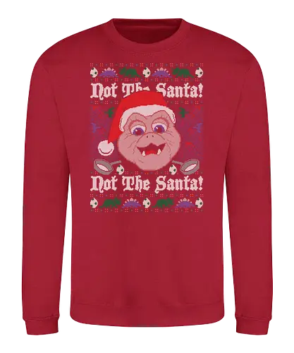 Not the Santa! - dino, dinosaur, tv, series, weihnachten, christmas, Ugly christmas swter - Sweatshirt