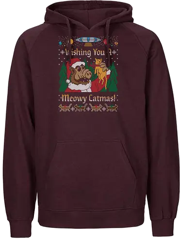 ALF Christmas - alf, alien, sitcom, christmas, weihnachten, Ugly christmas swter - Fairtrade Hoodie
