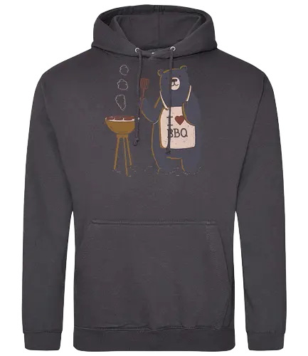Bear Grill - bbq, bär, barbecue, grill, grillen, kochen, cute, br - Standard Hoodie