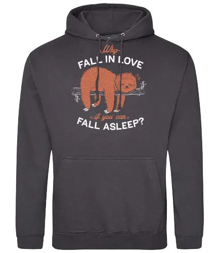 Fall Asleep - sloth, sleep, faultier, cute, niedlich, love - Standard Hoodie