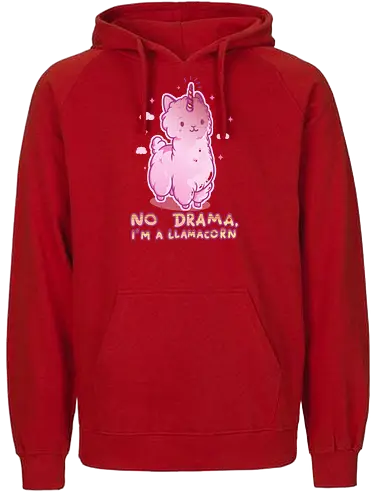 Llamacorn - unicorn, einhorm, lama, llama, neuweltkamel, fun, cute, niedlich, drama - Fairtrade Hoodie