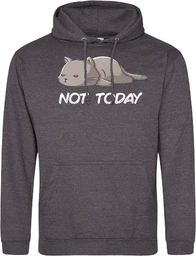 Not Today Cat - cat, lazy, katze, not today, nicht heute, unlust, faulheit, neko - Standard Hoodie