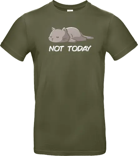 Not Today Cat - cat, lazy, katze, not today, nicht heute, unlust, faulheit, neko - Standard T-Shirt