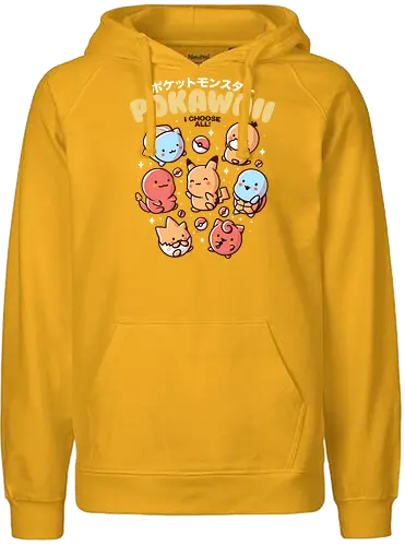 Pokawaii - kawaii, anime, game, gaming, monster, nippon, japan, cute, niedlich, pocket - Fairtrade Hoodie