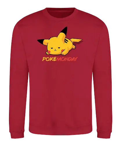 Pocketday - mondays, montag, monster, cute, work sucks, work, i know, gaming, mon, pik - Sweatshirt