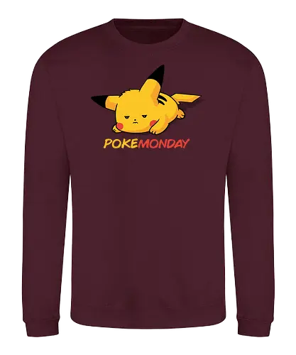 Pocketday - mondays, montag, monster, cute, work sucks, work, i know, gaming, mon, pik - Sweatshirt