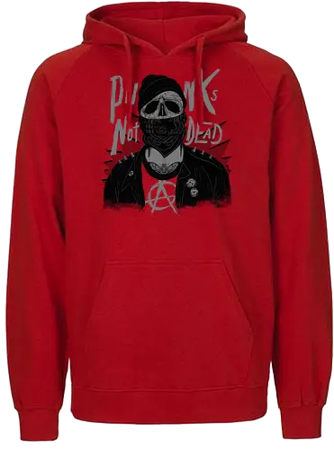 Punk's not Dd! - punk, anarchy, punkrock, skull, anGaming - Fairtrade Hoodie