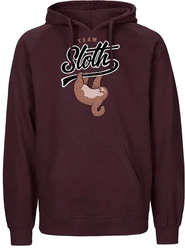 Team Sloth - sloth, faultier, cute, team - Fairtrade Hoodie