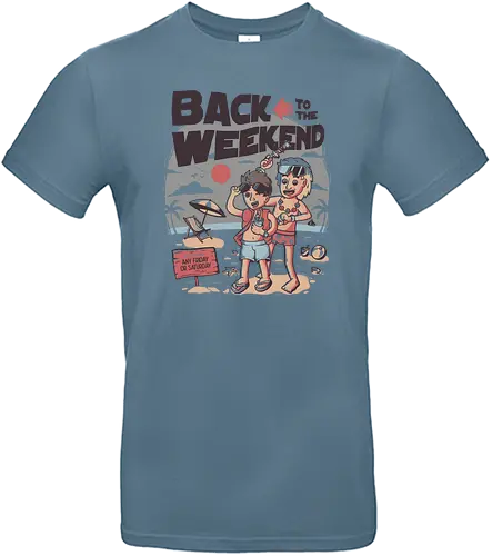 Back to the Weekend - future, weekend, movie, mashup, doc, brown, marty, mcfly, brk - Standard T-Shirt