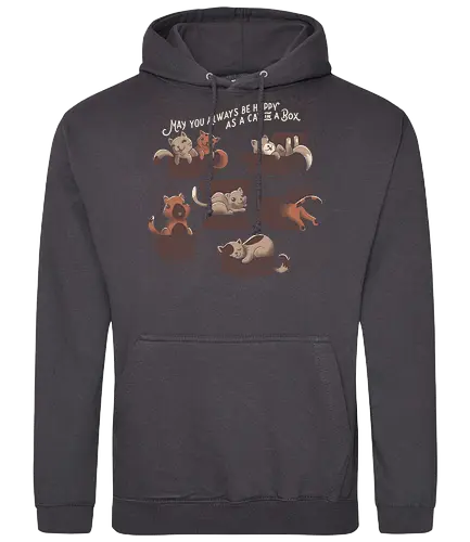 Cats in a Box - cat, katze, box, karton, Cardboard, cute - Standard Hoodie