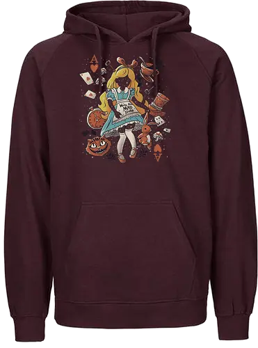 Wonderland Girl - alice, wonderland, book, alice im wunderland, film, movie, buch, literatur - Fairtrade Hoodie