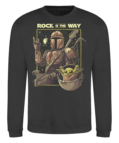 Rock is the Way - tv, series, scifi, kid, the kid, Mando, The way, rock - Sweatshirt