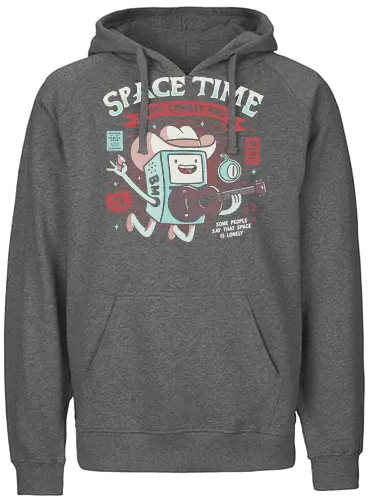 Space Time - tv, cartoon, space, BMO, space cowboy, adventure, time - Fairtrade Hoodie