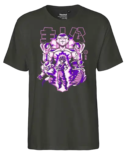 Transformation - dragon, ball, dbz, goku, freeze, cold, anime, manga - Fairtrade T-Shirt