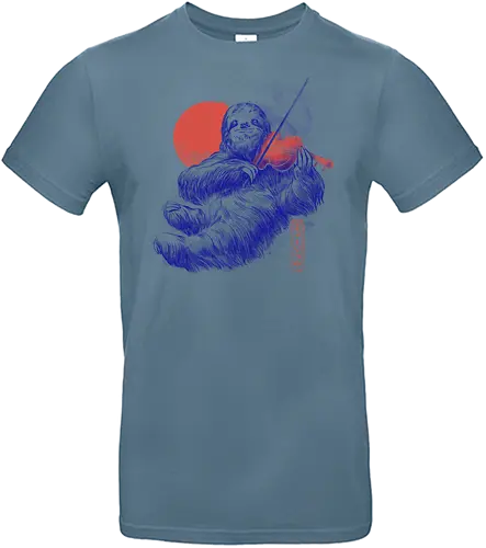 A Calm Song - sloth, faultier, calm, ruhe, violine, geige - Standard T-Shirt