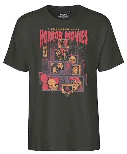Horror Movies - movie, horror, movies, filme, classic horror - Fairtrade T-Shirt