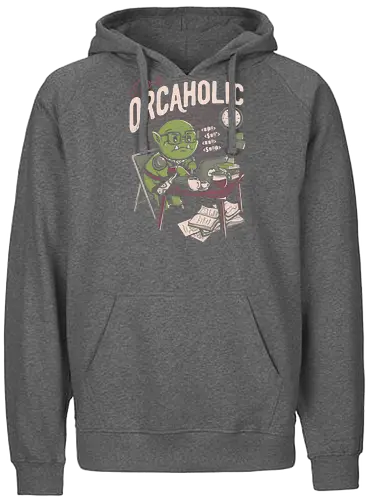 Orcaholic - arbeit arbeit, Home office, ork, work - Fairtrade Hoodie