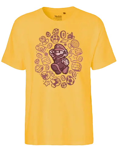 Plumber Boy - klempner, mario, gaming, classic games, jump'n'run, platformer - Fairtrade T-Shirt