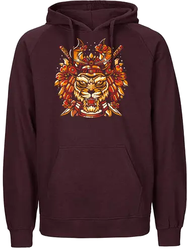 Samurai Tiger - samurai, japan, tiger - Fairtrade Hoodie