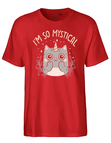 Mystical Kitty - cute, cat, katze, mystisch, magic, unicat - Fairtrade T-Shirt