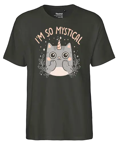 Mystical Kitty - cute, cat, katze, mystisch, magic, unicat - Fairtrade T-Shirt