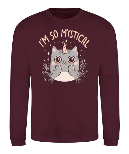 Mystical Kitty - cute, cat, katze, mystisch, magic, unicat - Sweatshirt