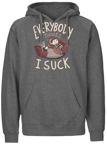 Everybody Thinks I Suck - vampir, Therapy, dracula - Fairtrade Hoodie