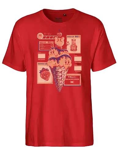 Pink Puff Cream - ice, eis, pink, gaming, icecream - Fairtrade T-Shirt