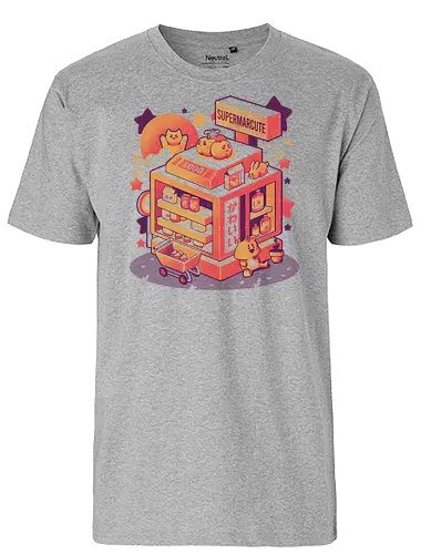 Supermarcute - einkaufen, shopping, supermarket, cute, cat, katze - Fairtrade T-Shirt