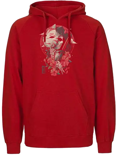 Death Messenger - mask, kitsune, fox, tod, hana, death - Fairtrade Hoodie