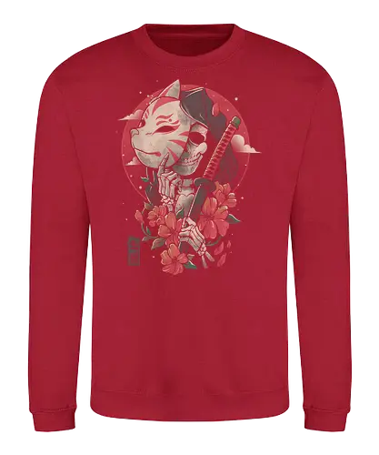 Death Messenger - mask, kitsune, fox, tod, hana, death - Sweatshirt