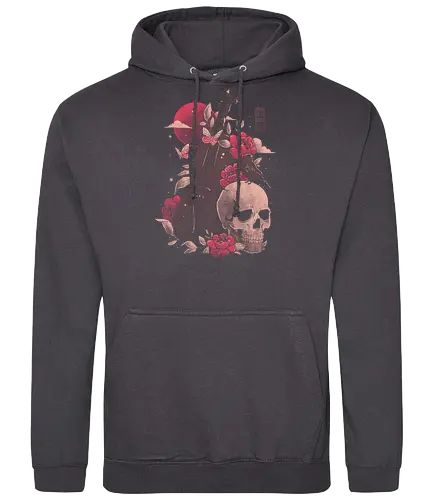 Death and Music - schädel, tot, geige, violine - Standard Hoodie