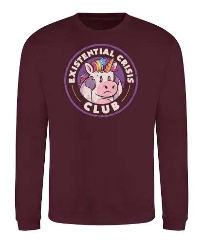Existential Crisis Club - crisis, einhorn, unicorn - Sweatshirt