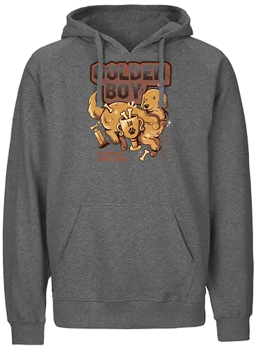 Golden Boy - dog, good boy, good girl, doggo, hund, cute - Fairtrade Hoodie
