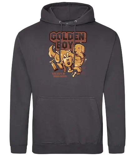 Golden Boy - dog, good boy, good girl, doggo, hund, cute - Standard Hoodie
