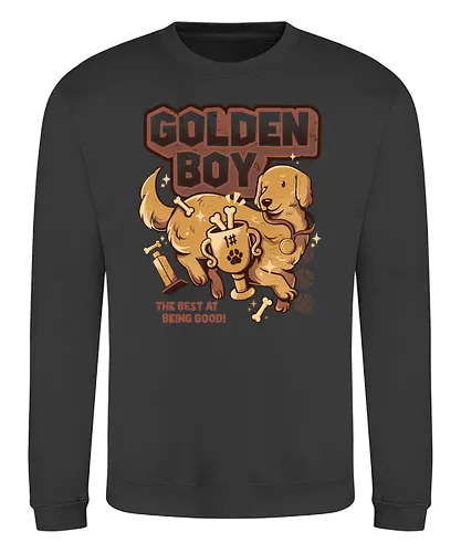 Golden Boy - dog, good boy, good girl, doggo, hund, cute - Sweatshirt