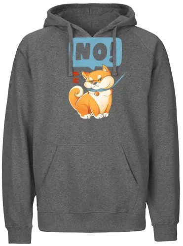 Shiba NO - no, nein, shiba, hund, dog - Fairtrade Hoodie