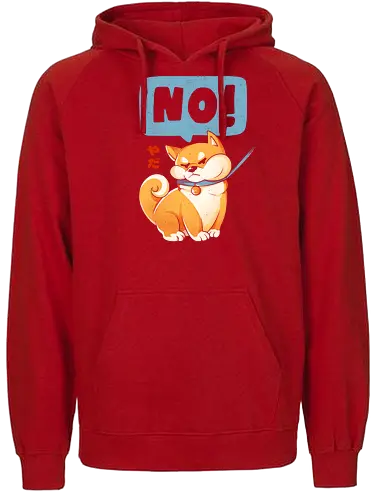 Shiba NO - no, nein, shiba, hund, dog - Fairtrade Hoodie