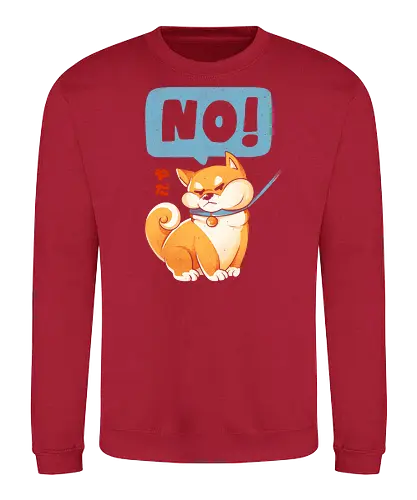 Shiba NO - no, nein, shiba, hund, dog - Sweatshirt