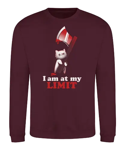 At My Limit - limit, cat, katze, cute, süß - Sweatshirt