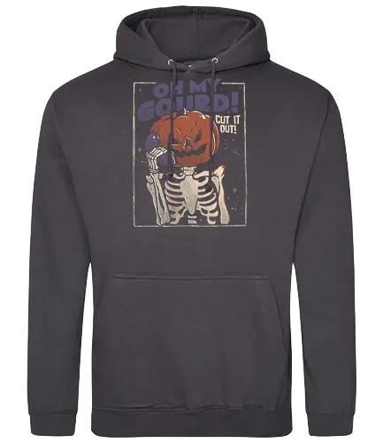 Oh My Gourd - pumpkin, kürbis, jack-o-lantern, halloween - Standard Hoodie