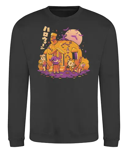 Purrpkin House - purr, pumpkin, kürbis, katze, cat, cute, halloween - Sweatshirt