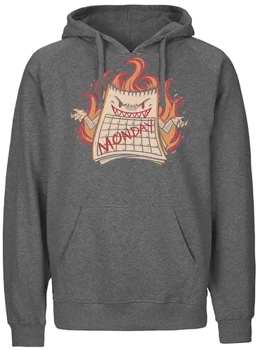 Here Comes Monday - monday, kalender, horror, montag - Fairtrade Hoodie