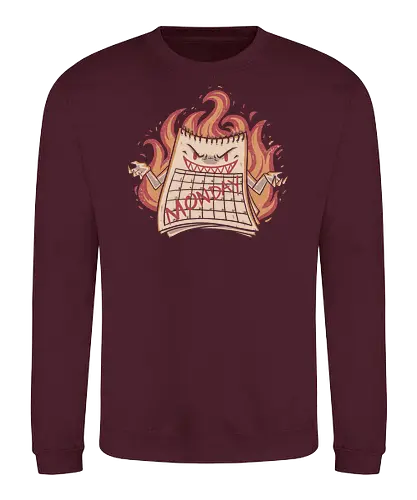 Here Comes Monday - monday, kalender, horror, montag - Sweatshirt